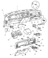 1997 Dodge Ram 2500 Headlight Switch Diagram - 4886449AB