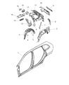 Jeep Cherokee Wheelhouse Diagram - 68287929AD