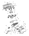 Chrysler Voyager Steering Column Cover Diagram - 6EL32PD2AA