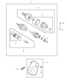 Jeep Renegade Transfer Case Output Shaft Snap Ring Diagram - 68122698AA