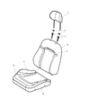 2003 Jeep Liberty Seat Cover Diagram - YG821DVAA