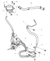 Dodge Grand Caravan Power Steering Hose Diagram - 4743011AD