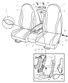 2001 Dodge Dakota Seat Cover Diagram - TG291L5AA