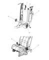2008 Dodge Nitro Seat Belt Diagram - 5KJ651DVAB