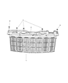 2007 Jeep Patriot Grille Diagram - 5116363AA