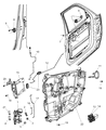 Dodge Nitro Window Regulator Diagram - 68004821AA
