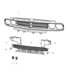 2012 Dodge Challenger Grille Diagram - 68109841AA