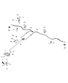 2014 Ram ProMaster 2500 Parking Brake Cable Diagram - 68169258AA