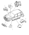 Chrysler PT Cruiser Clock Spring Diagram - 68003217AE
