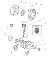 Chrysler Cirrus Piston Ring Set Diagram - 4741401