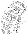 Dodge Intrepid Glove Box Diagram - PP251AZ