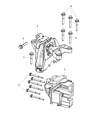 Dodge Dart Engine Mount Diagram - 68081486AE