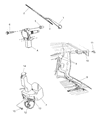 Chrysler Voyager Windshield Wiper Diagram - 4762392AB
