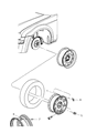 2009 Dodge Challenger Spare Wheel Diagram - 1GP23PAKAA