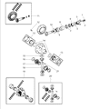 2002 Dodge Ram 2500 Driveshaft Yokes Diagram - 5015190AA