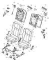 2009 Jeep Commander Seat Cover Diagram - 1GH891DVAA