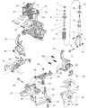 Chrysler Cirrus Axle Pivot Bushing Diagram - 4695671