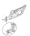 Dodge Viper Door Hinge Diagram - 4865462AE