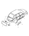 2003 Chrysler PT Cruiser Door Moldings Diagram - WT48AAAAB