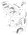 2020 Jeep Cherokee Wheelhouse Diagram - 68395845AA