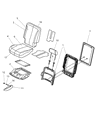 2004 Chrysler Pacifica Armrest Diagram - YM681DVAA