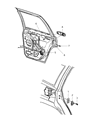 2005 Jeep Grand Cherokee Door Handle Diagram - 5HS57WSBAE