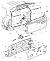 Jeep Liberty Door Check Diagram - 55360170AA