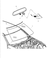 2005 Dodge Magnum Car Mirror Diagram - 4806227AA