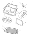 2006 Dodge Durango Car Mirror Diagram - 55155380AC