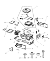 2012 Ram 1500 Armrest Diagram - 5LT86XDVAA