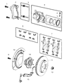 Jeep Brake Caliper Bracket Diagram - 68404781AA