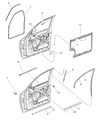 2003 Dodge Durango Door Seal Diagram - 55256708AE