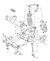 Dodge Ram 3500 Control Arm Bushing Diagram - 52121766AA