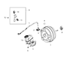 2015 Jeep Renegade Brake Booster Vacuum Hose Diagram - 68254678AA