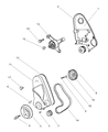Dodge Stratus Timing Belt Tensioner Diagram - 4777395AC