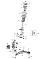Chrysler 200 Control Arm Diagram - 5085407AK