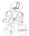 1999 Dodge Ram 3500 Seat Cover Diagram - SP791AZAA