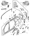 2004 Chrysler Pacifica Fuel Door Diagram - 4719704AB