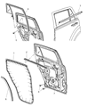 2017 Jeep Patriot Door Seal Diagram - 5067765AC