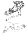 2005 Jeep Liberty Catalytic Converter Diagram - 52128909AC