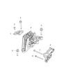 Ram ProMaster 2500 Engine Mount Diagram - 4893414AD