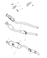 Chrysler Voyager Catalytic Converter Diagram - 4881224AB