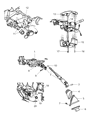 Chrysler PT Cruiser Intermediate Shaft Diagram - 5057223AA