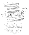 Dodge Viper Bumper Diagram - 68195688AD