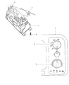 Dodge Ram 3500 A/C Switch Diagram - 55055652AD