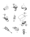 Chrysler 200 Oil Pressure Switch Diagram - 68145662AA