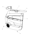 2012 Jeep Liberty Armrest Diagram - 1NH62XDVAA