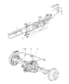 2010 Dodge Dakota Parking Brake Cable Diagram - 52013721AC