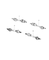 2017 Jeep Cherokee Axle Shaft Diagram - 68265870AA