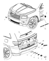 Jeep Wrangler Emblem Diagram - 55157095AD